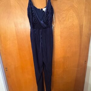 Velvet Navy Jumpsuit